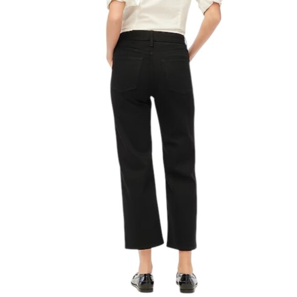 J. Crew Tall black wide-leg crop jean in all-day stretch Size 28 - Picture 3 of 12